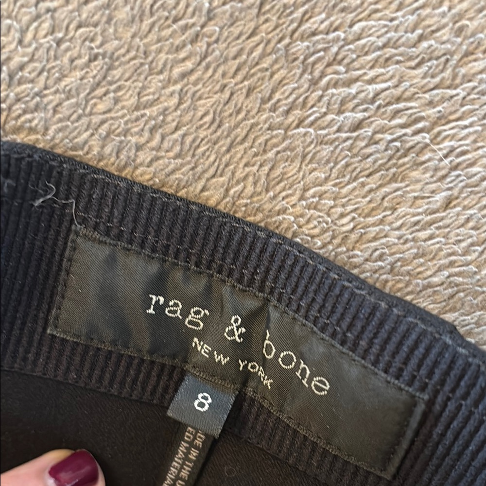 Rag & Bone Black Pants with Silver snap accents - Picture 4 of 8